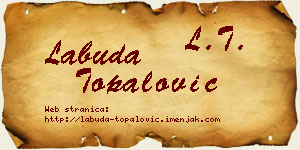 Labuda Topalović vizit kartica